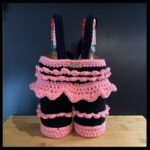 Wine Bag black and pink