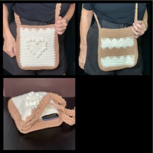 Bag Beige and white