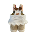 Wine Bag, beige and white