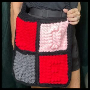 Big Bag, black, red, pink and grey