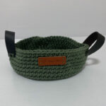 Crochet Basket Green
